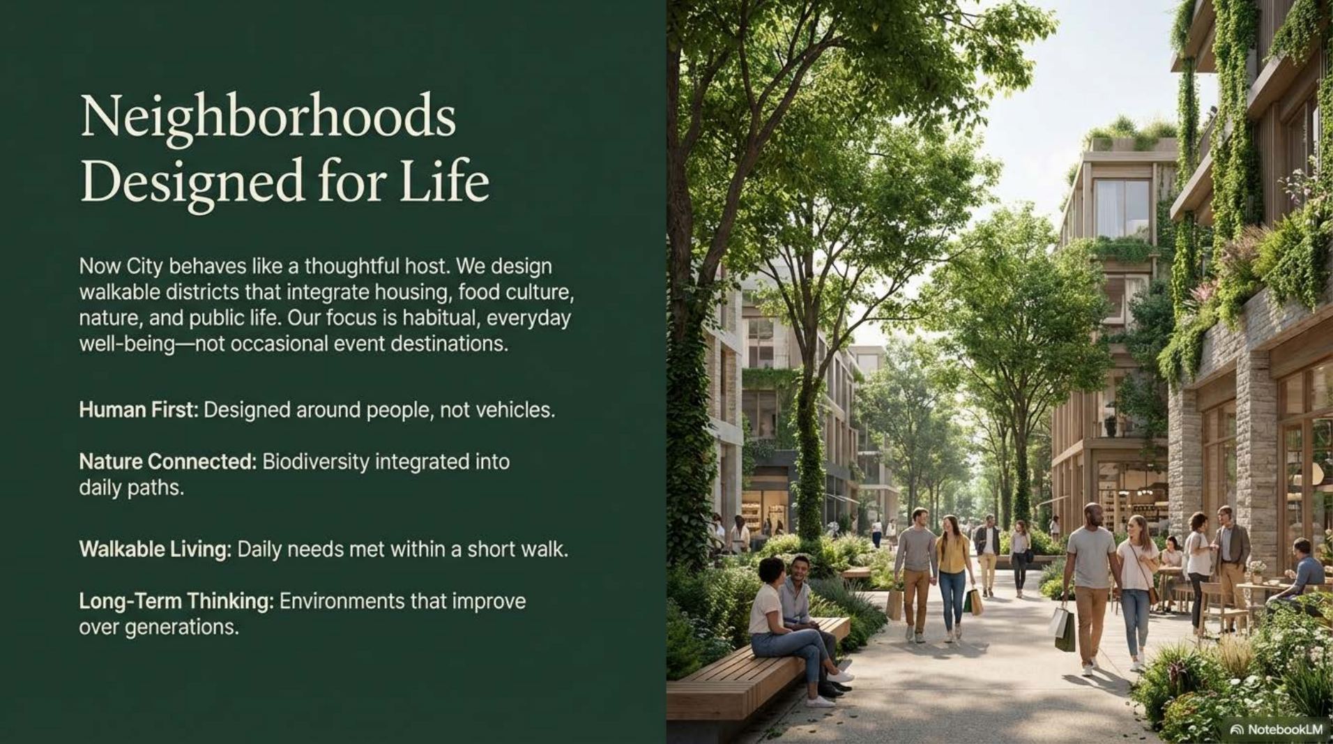 Neighborhoods designed for life
