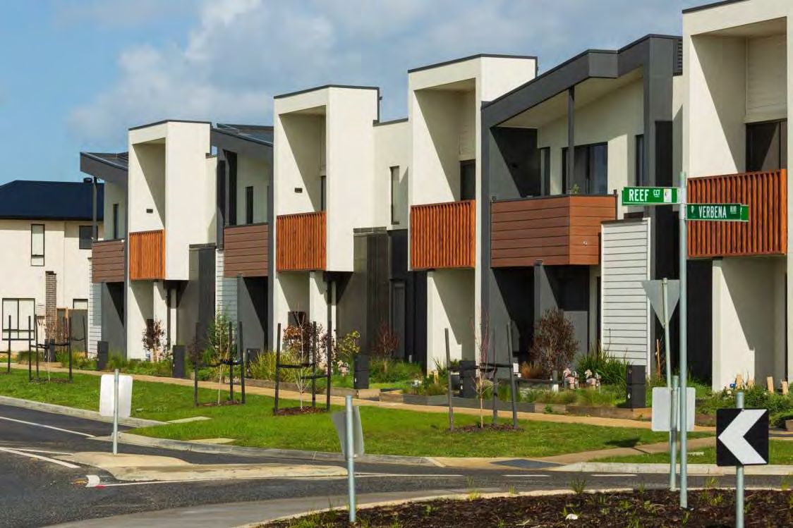 Townhouse and courtyard housing render