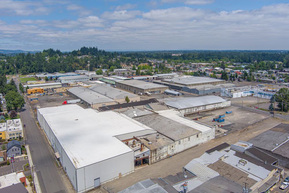 300 Patterson existing warehouse campus aerial