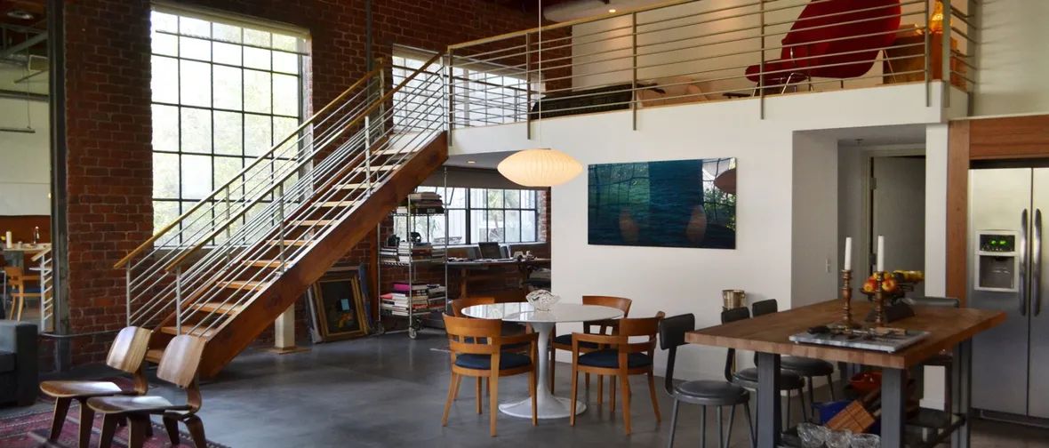 High-ceiling live-work loft reference